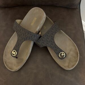 Michael Kors Men's Brown and Black Sandals